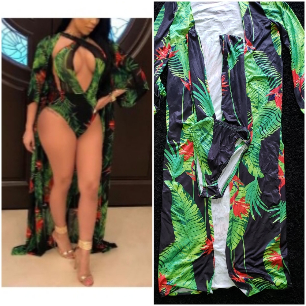 Bathing suit and cover up